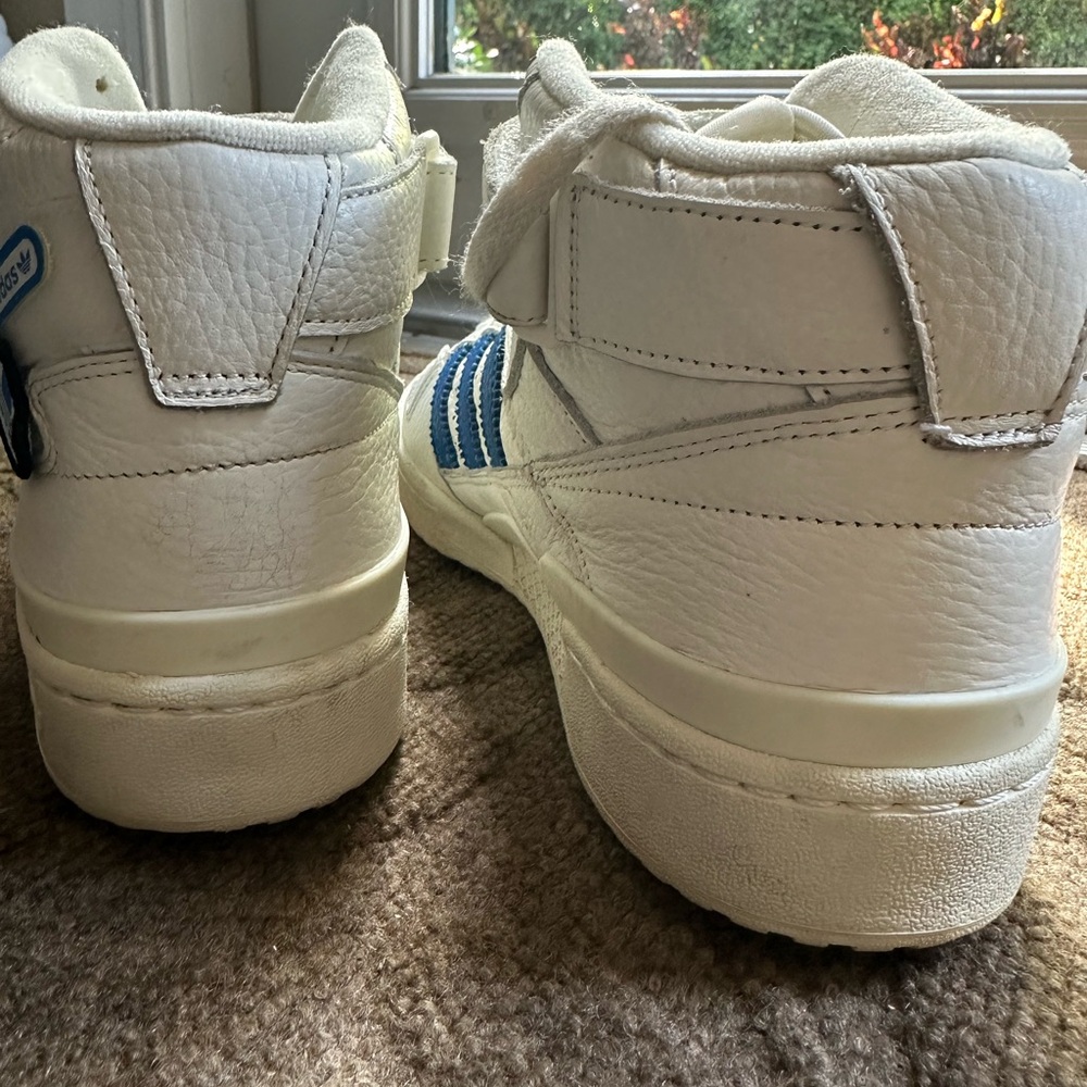 Adidas Originals Men’s Forum Mid White Blue Bird GX1021 Size 10 - Picture 11 of 14